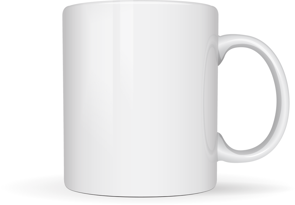 white mug isolated